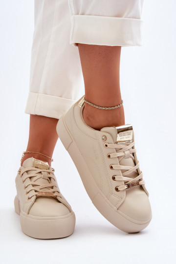 Sneakers Modell Schuhe Big Star NN274210 beige Farbe 2