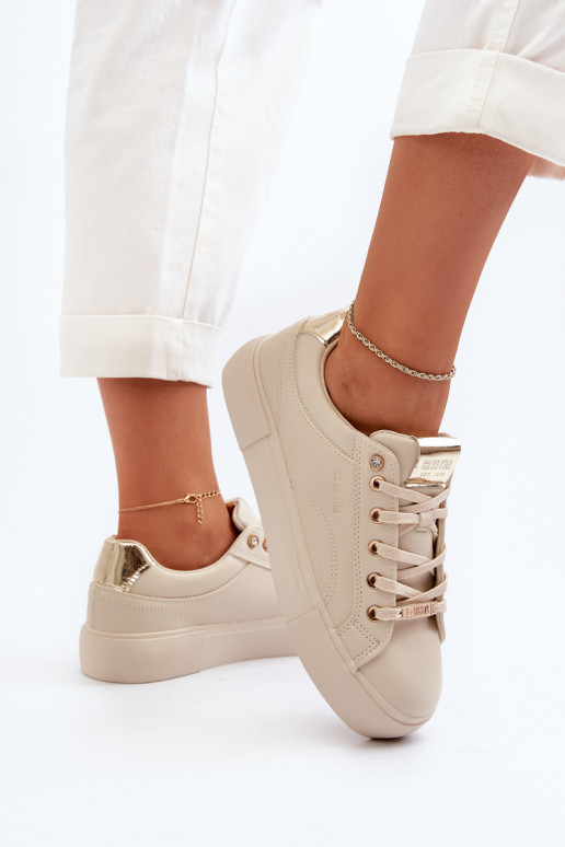 Sneakers Modell Schuhe Big Star NN274210 beige Farbe Sneakers Modell Schuhe Big Star NN274210 beige Farbe