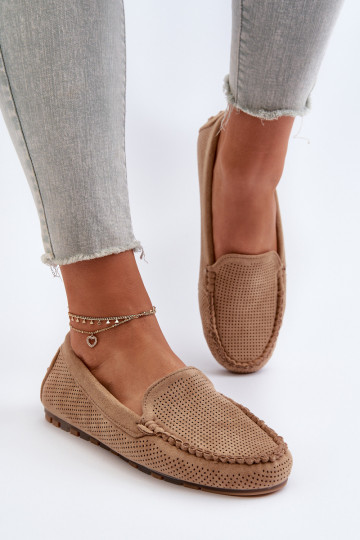 Elegante Wildledermokassins beige Ranica
