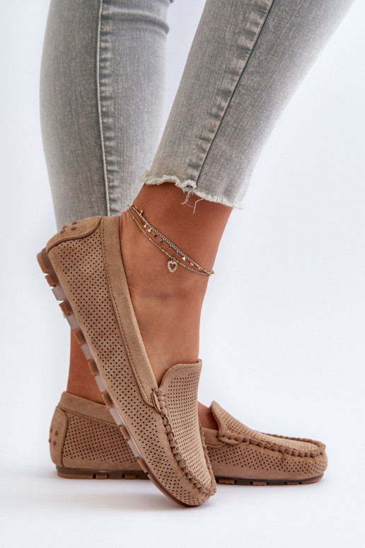 Elegante Wildledermokassins beige Ranica