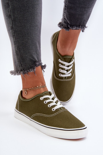 Sneakers Klassisches Sneaker-Modell in der Farbe Khaki Olvali