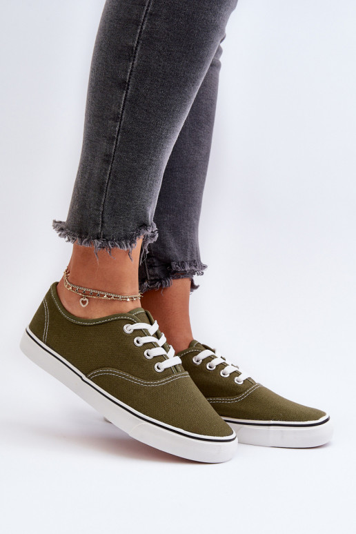 Sneakers Klassisches Sneaker-Modell in der Farbe Khaki Olvali