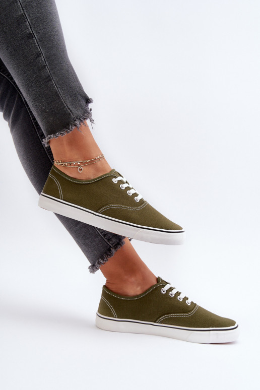 Sneakers Klassisches Sneaker-Modell in der Farbe Khaki Olvali