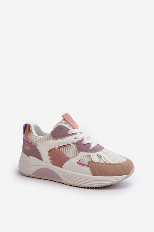 Sneakers Modellschuhe mit Plateau Lila Farbe Lenivia Sneakers Modellschuhe mit Plateau Lila Farbe Lenivia
