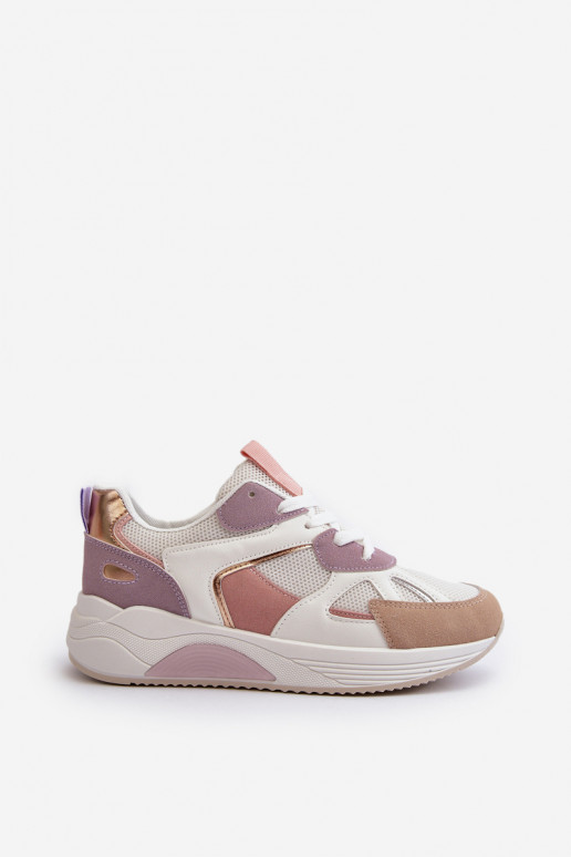 Sneakers Modellschuhe mit Plateau Lila Farbe Lenivia Sneakers Modellschuhe mit Plateau Lila Farbe Lenivia