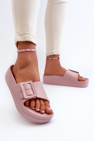 Big Star NN274A663 leichte Plateausandalen mit Schnallen in Rosa 2
