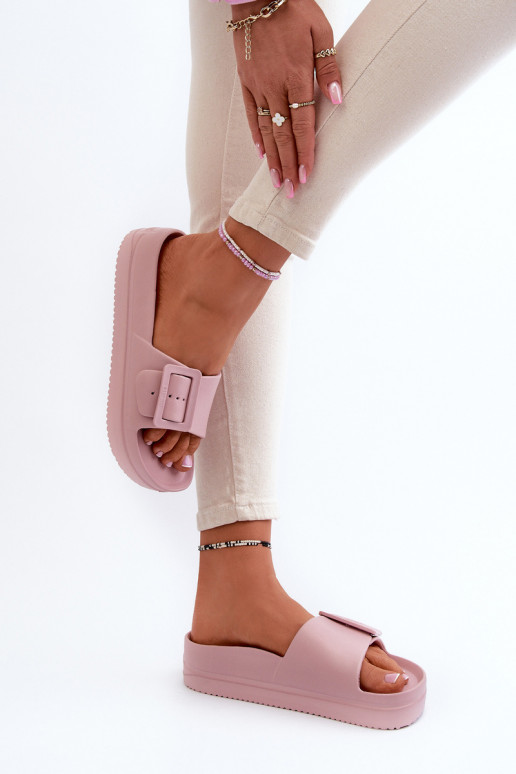 Big Star NN274A663 leichte Plateausandalen mit Schnallen in Rosa