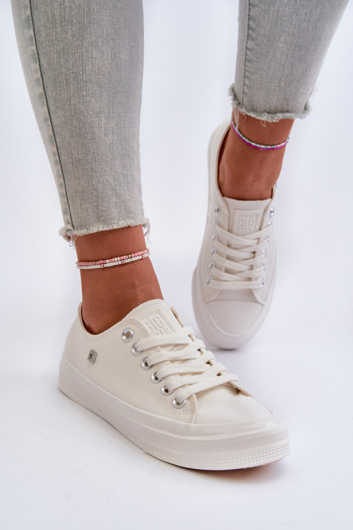 Klassisches Modell Freizeitschuhe Big Star NN274285 weiße Farbe