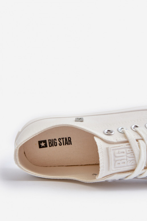 Klassisches Modell Freizeitschuhe Big Star NN274285 weiße Farbe