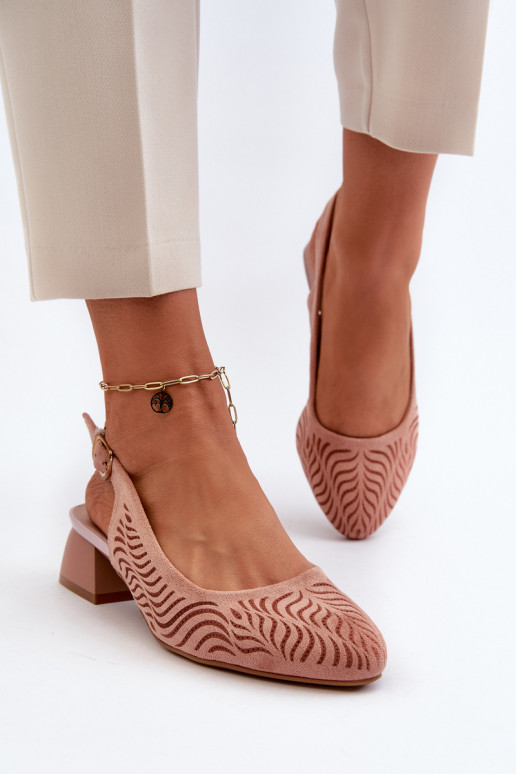 Schuhe mit Absätzen Klocku rosa Farbe Gemifa