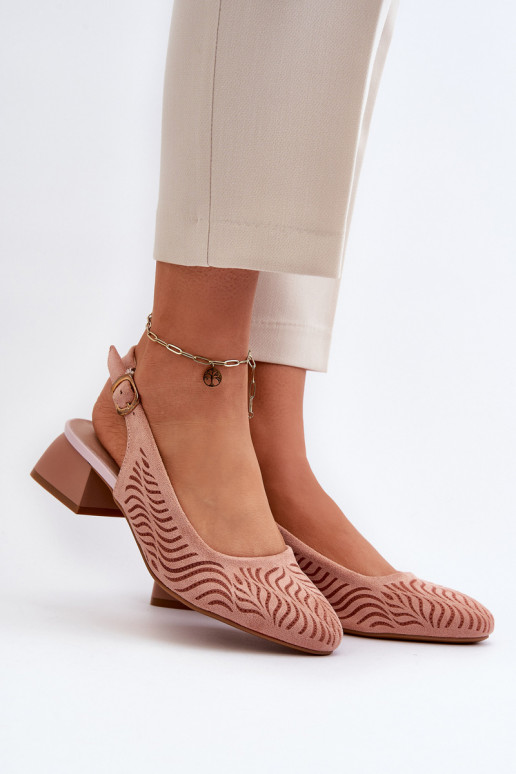 Schuhe mit Absätzen Klocku rosa Farbe Gemifa