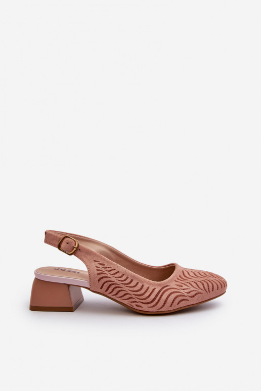 Schuhe mit Absätzen Klocku rosa Farbe Gemifa