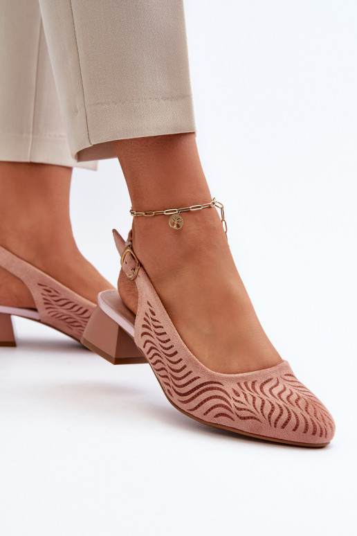 Schuhe mit Absätzen Klocku rosa Farbe Gemifa