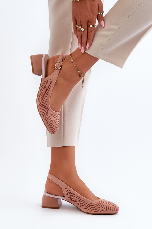 Schuhe mit Absätzen Klocku rosa Farbe Gemifa