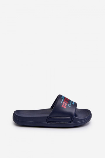 Leichte Hausschuhe Kinderhausschuhe Big Star NN374516 dunkelblau 2