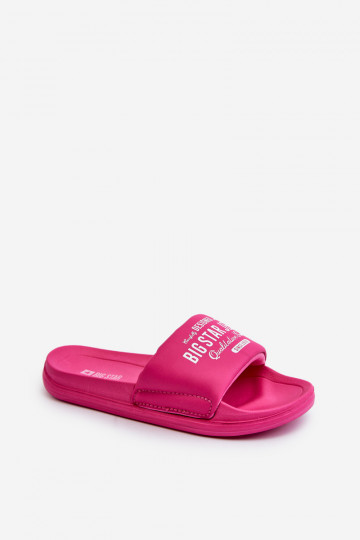 Leichte Hausschuhe Kinderhausschuhe Big Star NN374519 rosa Farbe