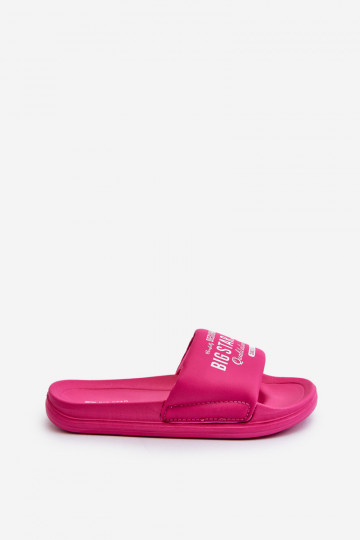 Leichte Hausschuhe Kinderhausschuhe Big Star NN374519 rosa Farbe 2