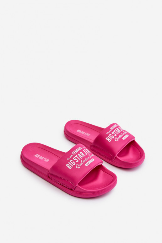 Leichte Hausschuhe Kinderhausschuhe Big Star NN374519 rosa Farbe Leichte Hausschuhe Kinderhausschuhe Big Star NN374519 rosa Farbe