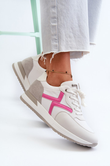 Sneakers Modell Schuhe mit Plateau INBLU IN000362 weiße Farbe 2