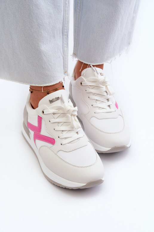 Sneakers Modell Schuhe mit Plateau INBLU IN000362 weiße Farbe Sneakers Modell Schuhe mit Plateau INBLU IN000362 weiße Farbe