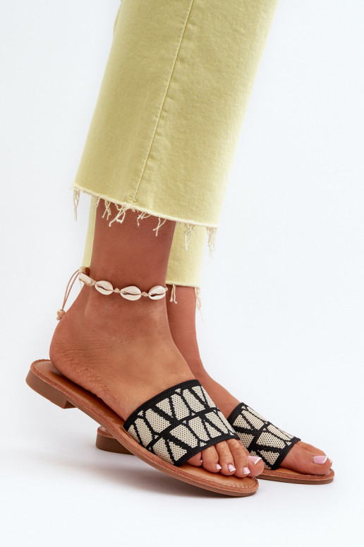 Damen-Flip-Flops mit weitem Absatz in der Farbe Schwarz Traivea Damen-Flip-Flops mit weitem Absatz in der Farbe Schwarz Traivea