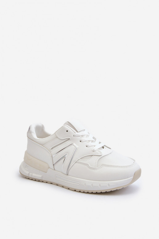 Sneakers-Modellschuhe aus Öko-Leder in der Farbe Weiß von Vinelli