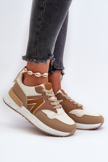Sneakers-Modellschuhe aus braunem Öko-Leder von Vinelli