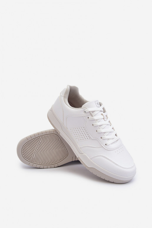 Sneakers-Modellschuhe aus Öko-Leder in der Farbe Weiß von Radikalle