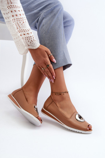 Schuhe mit Ornamenten Eco Beige Farbe Biolita 2