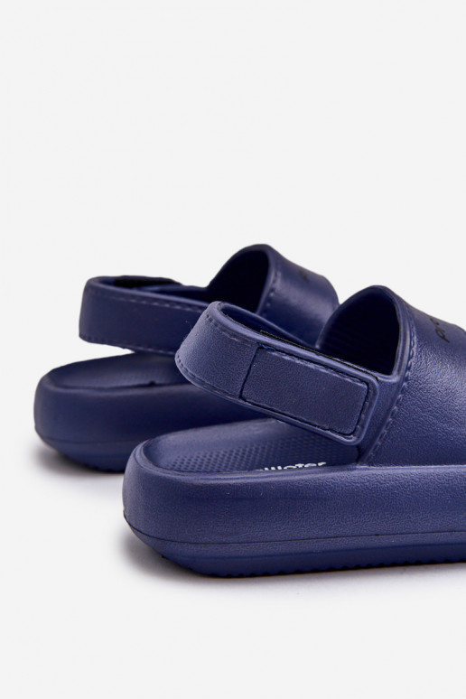 Leichte Flip-Flop-Sandalen mit Klebeverschlüssen ProWater PRO-24-05-01K dunkelblau Leichte Flip-Flop-Sandalen mit Klebeverschlüssen ProWater PRO-24-05-01K dunkelblau