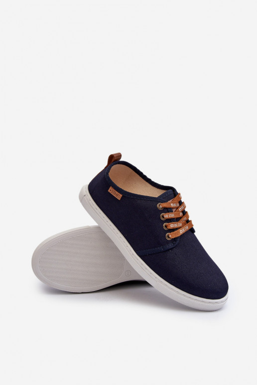 Sneakers Herren Freizeitschuhe Big Star NN176002 Memory Foam System dunkelblau