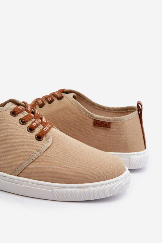 Sneakers Herren Freizeitschuhe Big Star NN176001 Memory Foam System beige