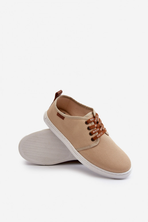 Sneakers Herren Freizeitschuhe Big Star NN176001 Memory Foam System beige