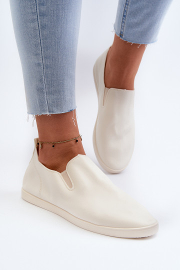 Sneakers Freizeitschuhe Slip-On beige Lovinia