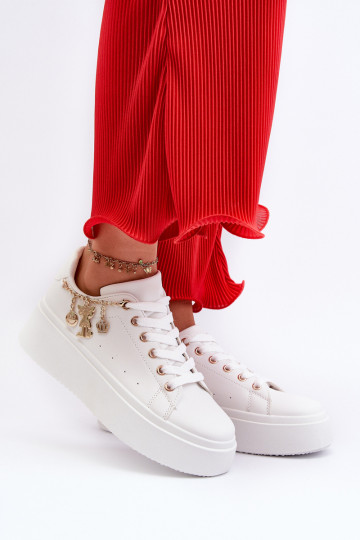 Sneakers-Modellschuhe mit Plateau in Weiß Tivissa 2
