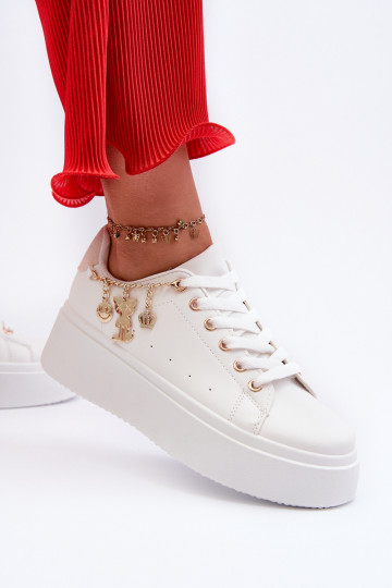 Sneakers-Modellschuhe mit Plateau in Weiß Tivissa 2