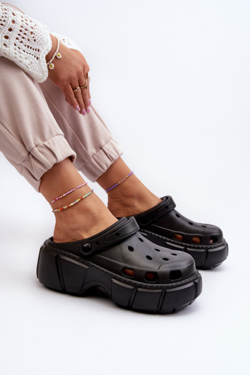 Damenhausschuhe Leichte Hausschuhe mit modischen massiven Sohlen in der Farbe Schwarz von Witima Damenhausschuhe Leichte Hausschuhe mit modischen massiven Sohlen in der Farbe Schwarz von Witima