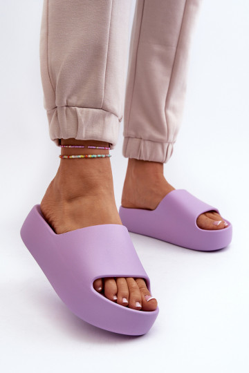 Hausschuhe mit massiver Sohle Purple Oreithano