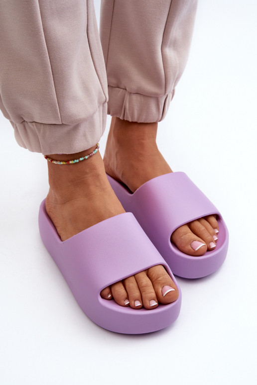 Hausschuhe mit massiver Sohle Purple Oreithano