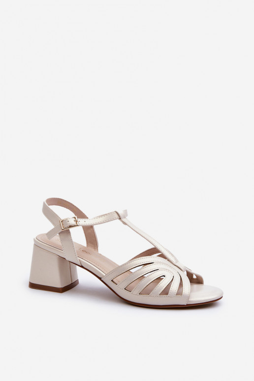 Elegante Sandaletten Sergio Leone SK880 aus Perlmutt Elegante Sandaletten Sergio Leone SK880 aus Perlmutt