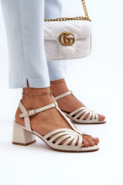 Elegante Sandaletten Sergio Leone SK880 aus Perlmutt Elegante Sandaletten Sergio Leone SK880 aus Perlmutt