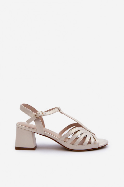 Elegante Sandaletten Sergio Leone SK880 aus Perlmutt Elegante Sandaletten Sergio Leone SK880 aus Perlmutt