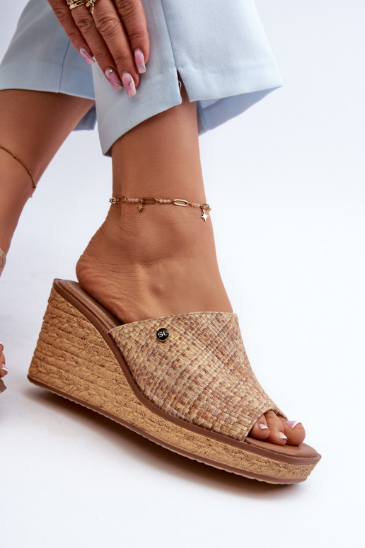 Damenhausschuhe Sergio Leone KL213 beige Damenhausschuhe Sergio Leone KL213 beige