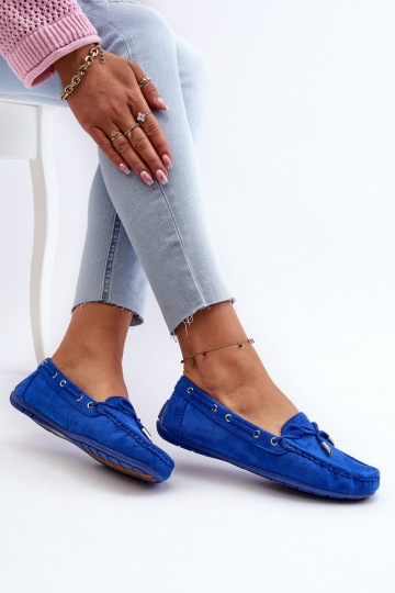 Elegante Wildledermokassins in Blau von Si Passione 2