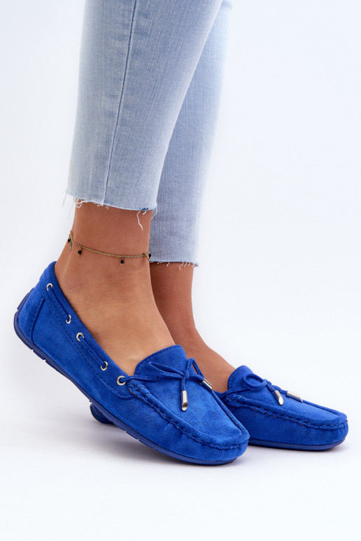 Elegante Wildledermokassins in Blau von Si Passione Elegante Wildledermokassins in Blau von Si Passione