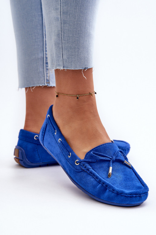 Elegante Wildledermokassins in Blau von Si Passione Elegante Wildledermokassins in Blau von Si Passione