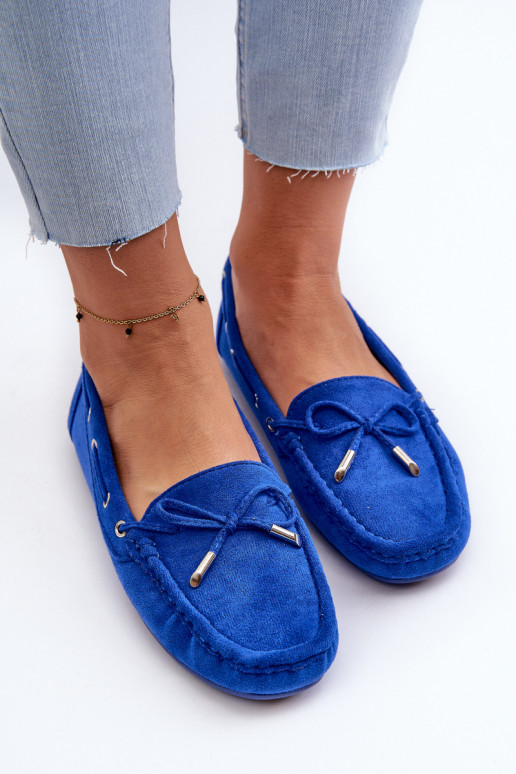Elegante Wildledermokassins in Blau von Si Passione Elegante Wildledermokassins in Blau von Si Passione