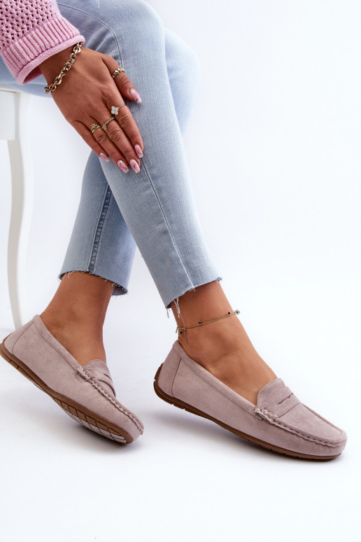 Elegante Wildledermokassins Purple Lenvie Elegante Wildledermokassins Purple Lenvie