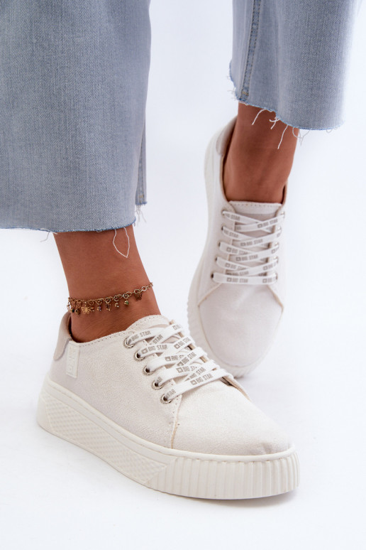 Freizeitschuhe MEMORY FOAM SYSTEM BIG STAR NN276001 weiße Farbe Freizeitschuhe MEMORY FOAM SYSTEM BIG STAR NN276001 weiße Farbe