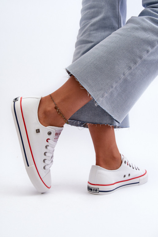 Freizeitschuhe Big Star NN274656 HI-POLY SYSTEM weiße Farbe